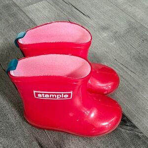 Staple Kids Red Rain Boots
